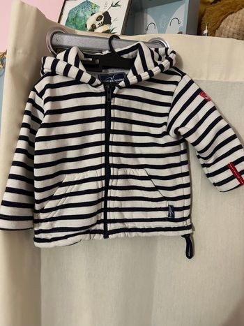 Gilet chaud marinière