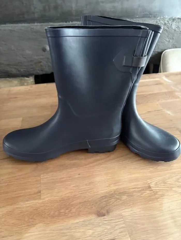 botte de pluie gris bleu taille 40 - photo numéro 6