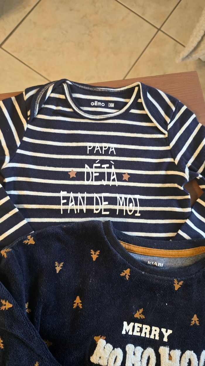 🤩🥰😍💙 bodies ml et pyjama 36mois /3ans garçon 💙 - photo numéro 4