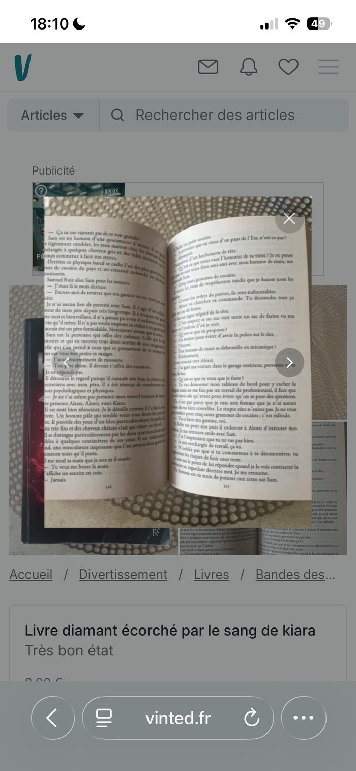 Livre diamant écorché par le sang - photo numéro 3