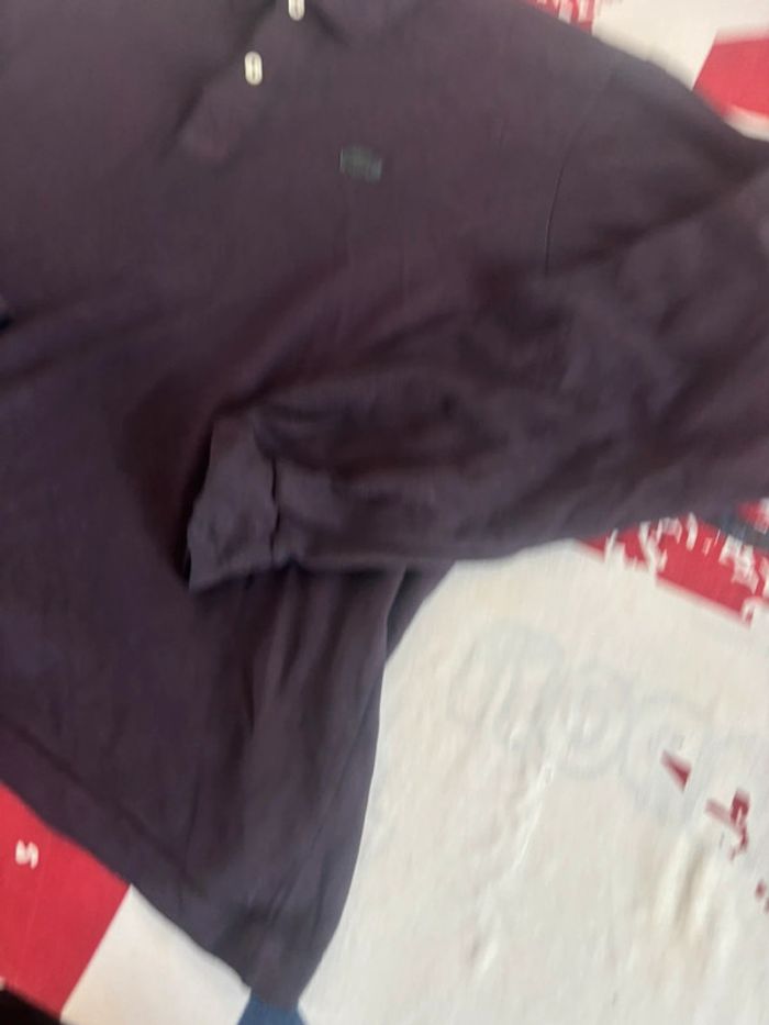 Polo Lacoste manche longue correspond à du M bordeaux - photo numéro 6