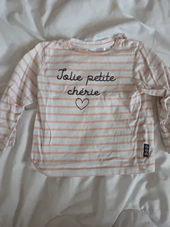 Tee shirt manche longue fille 2 ans