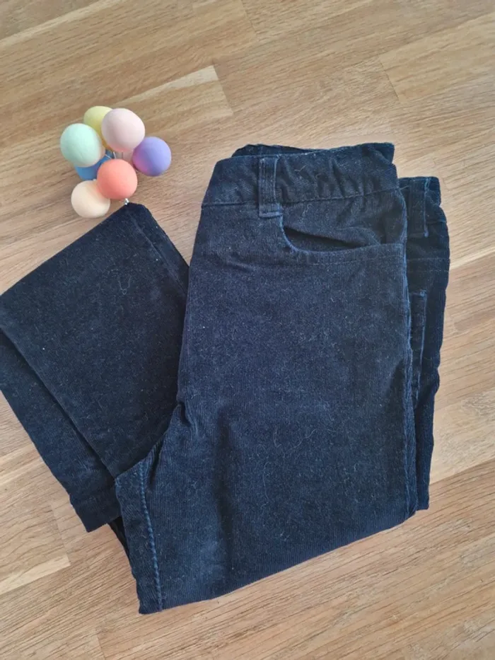 Pantalon slim en velours marine Jacadi 6ans