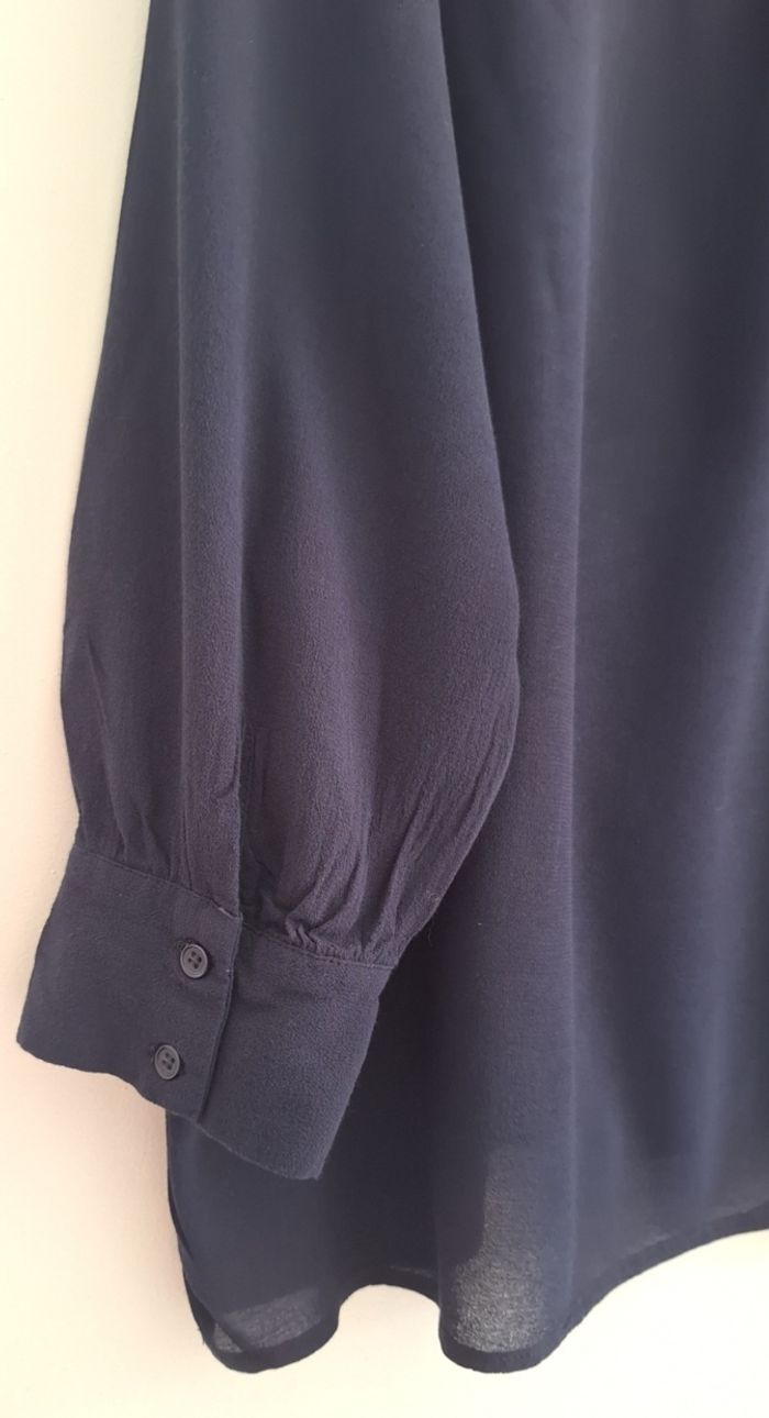 Blouse fluide transparente couleur unie - photo numéro 4