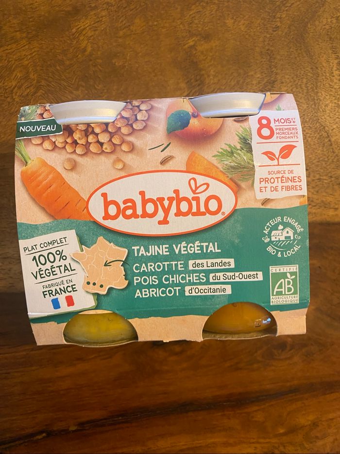 Lot de 3 pots baby bio 8 mois - photo numéro 2