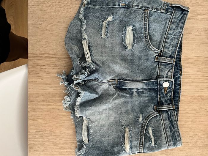 Short en jeans