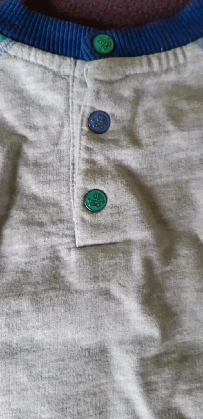 Pull / sweat garçon 👦 bébé 3 mois DPAM - photo numéro 3