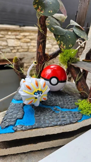 Super figurine Pokemon pliable en boule solgaleo