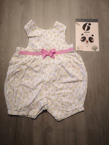 Salopette fleurie été jacadi 6 mois