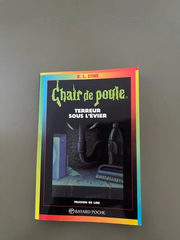 Livre chair de poule, terreur sous l’évier