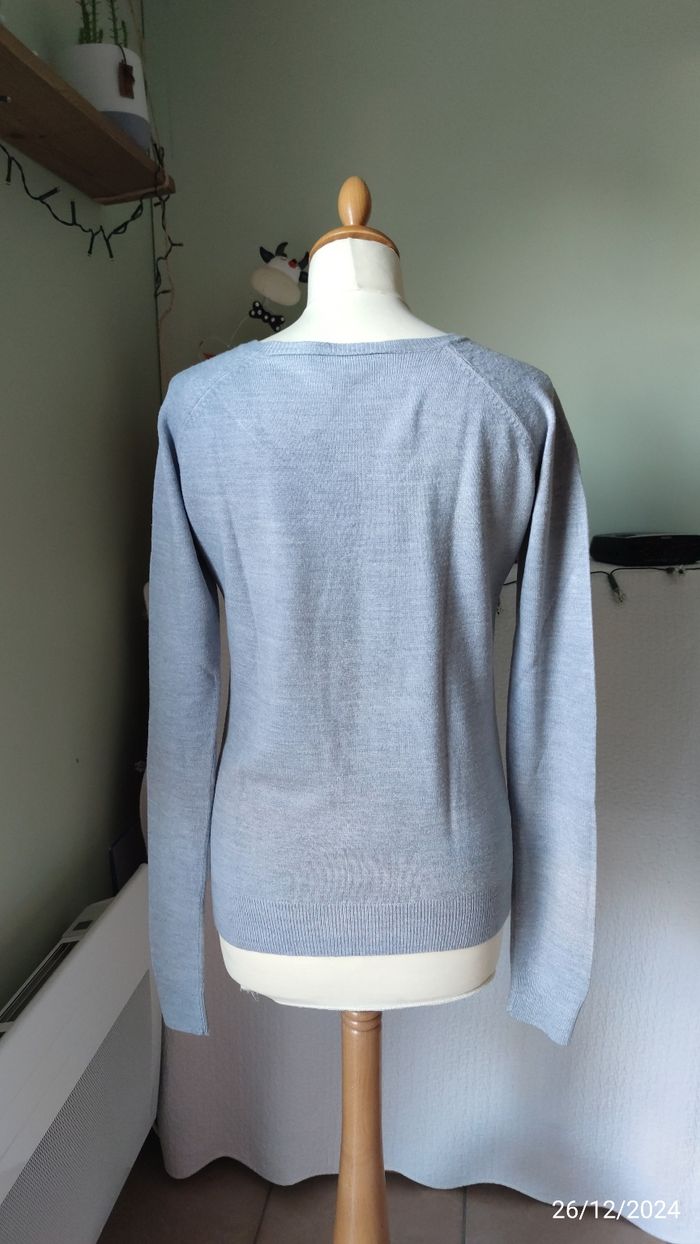 Pull gris  ETAM 40 - photo numéro 5
