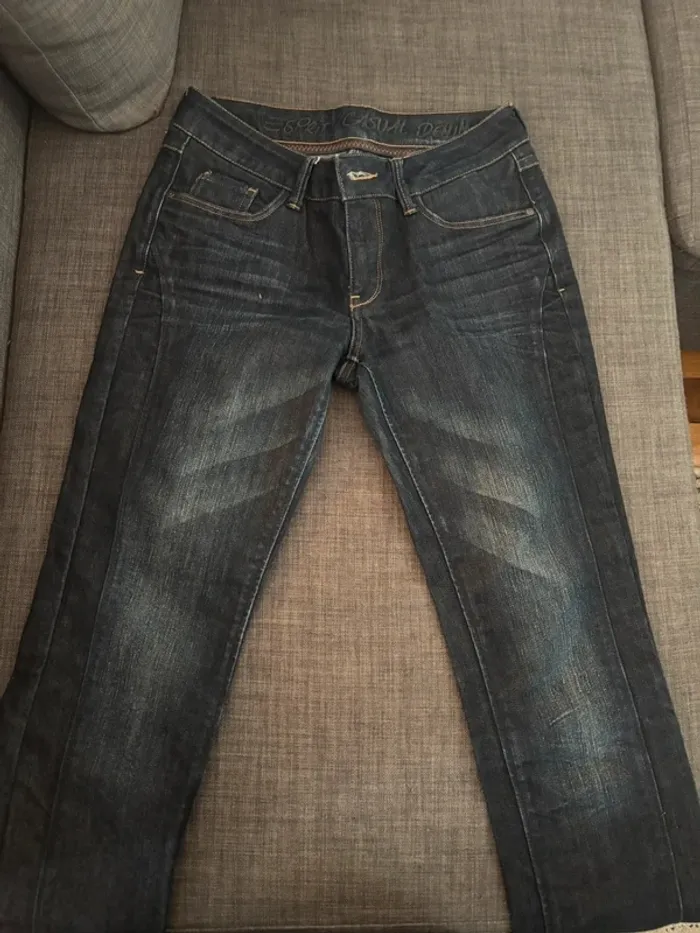 Jean foncé femme Esprit - Taille 36 - photo numéro 2