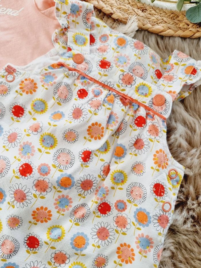Ensemble été bébé fille 3mois barboteuse - photo numéro 2