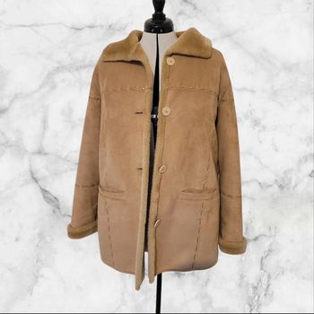 Manteau fausse fourrure vintage