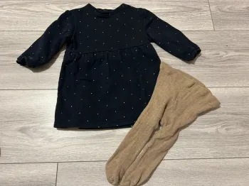 Robe sweat matière chaude 18 mois