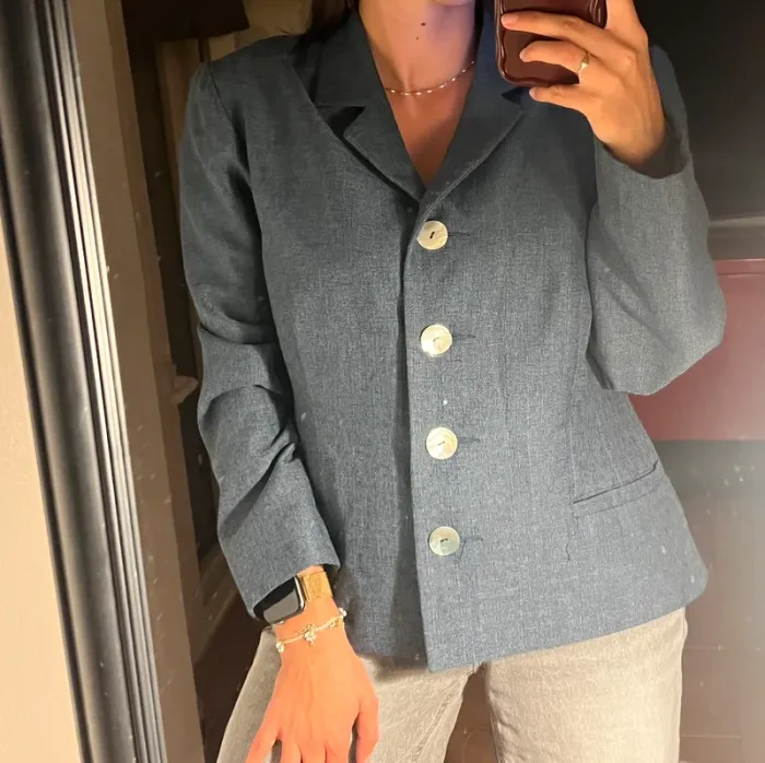 Blazer chic parisien vintage - taille 44 mais porté M oversize
