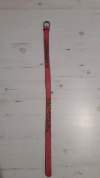 Ceinture fille rose Chipie en cuir 74 cm