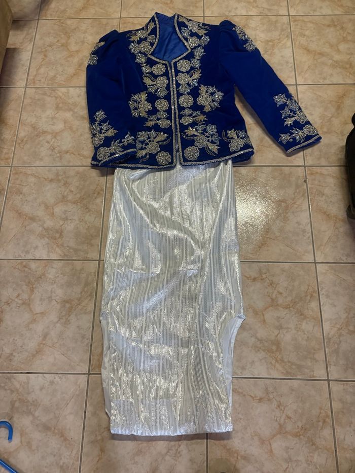 Caftan Algérois bleu
