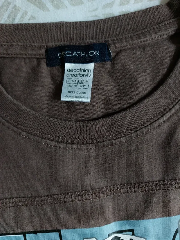 T-Shirt manches longues marron - photo numéro 3