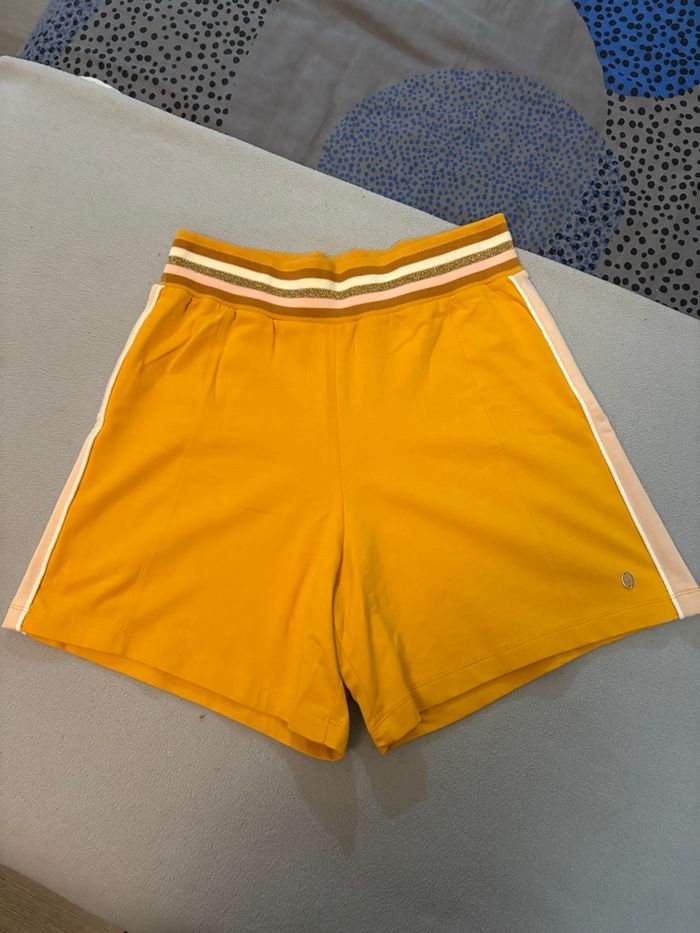 Ensemble Les Tropeziennes jaune + pantalon Ichi bleu - photo numéro 3