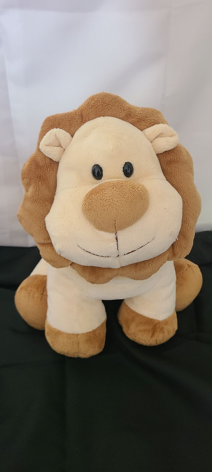 Doudou lion écru marron PLAYKIDS - photo numéro 5