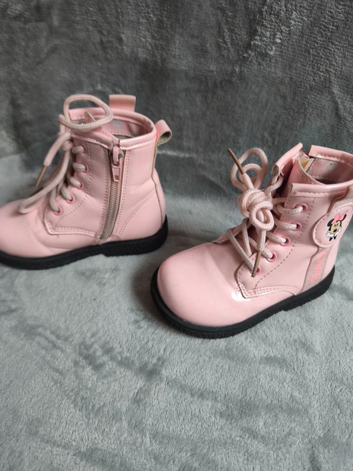 Bottines vernis rose minnie taille 22 - photo numéro 6