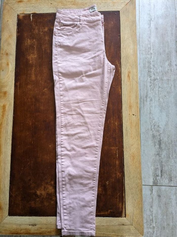 Pantalon en jean rose pale
