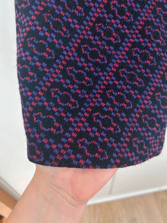 Jupe vintage épaisse - violette et Fushia taille 36 - photo numéro 2