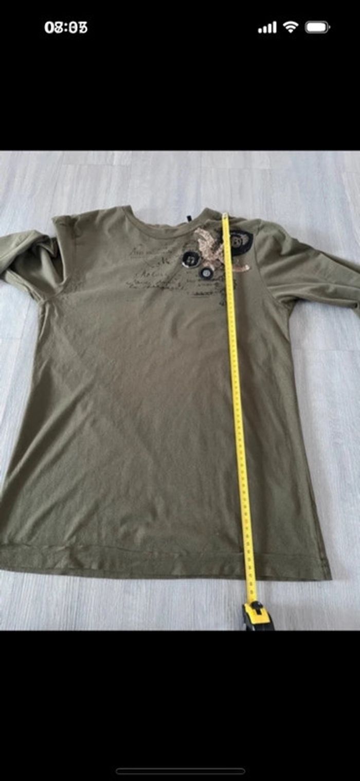 Tee shirt manche longue ikks taille S - photo numéro 9