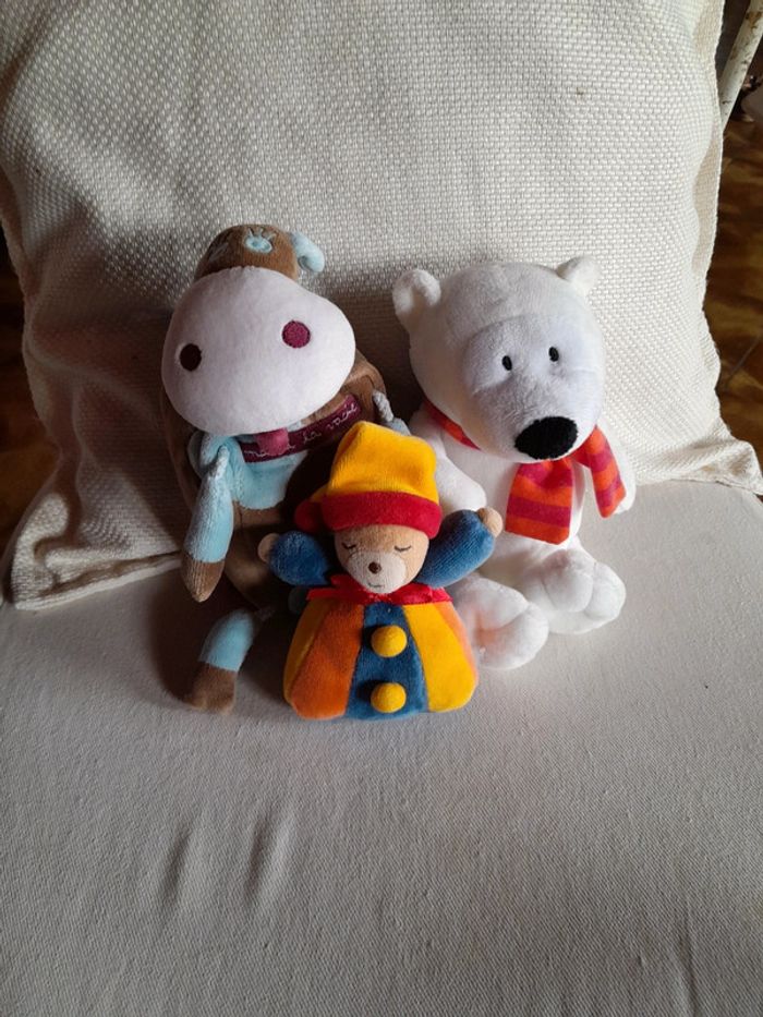 Kaloo lot de 3 peluches