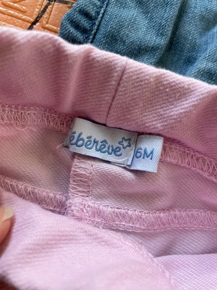 Lot 3 pantalons bébé fille 6 mois - photo numéro 4
