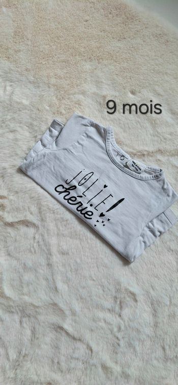 T-shirt manches longues TAO taille 9 mois