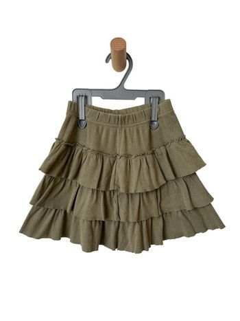 Jupe d'été kaki à volants - Petit Bateau 6 ans (114cm)