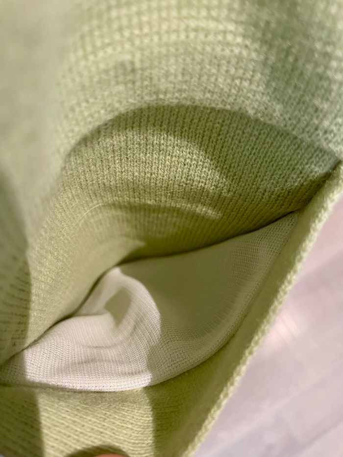 Gilet cardigan vert pastel coton acrylique Daxon taille 44 - photo numéro 6