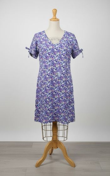 Neuf avec étiquette - Lili & Lala - Robe courte fleurie - Taille M - Violet/Multicolore