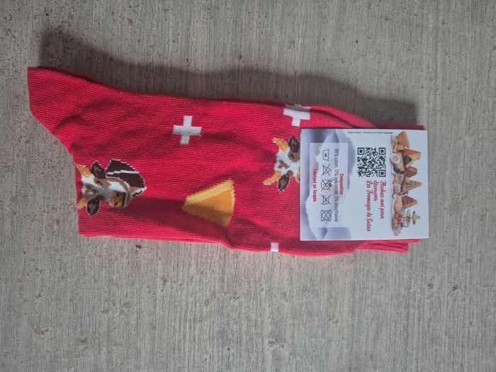 Chaussettes fromage Suisse - photo numéro 2