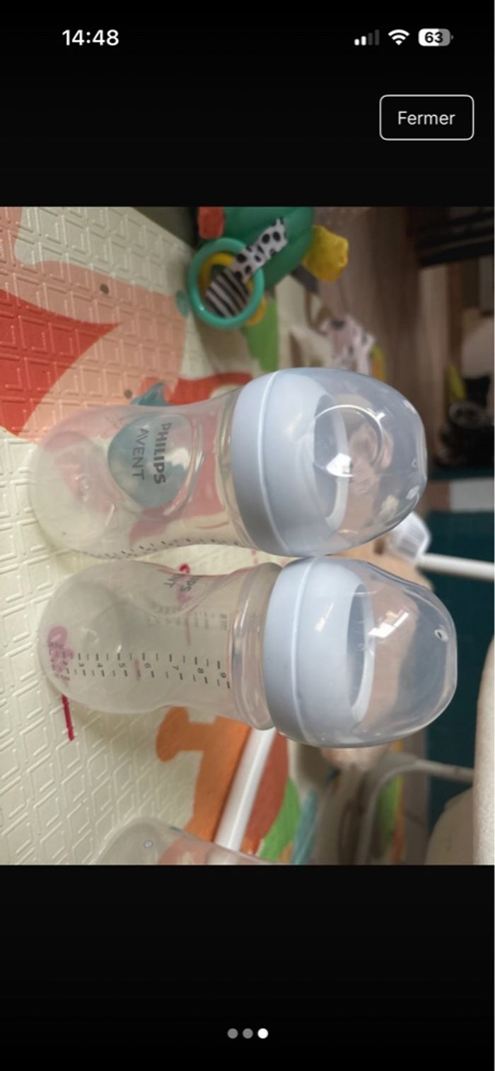 Lots de. 3 biberons - photo numéro 2