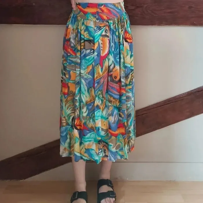 Jupe multicolore toucans - photo numéro 2