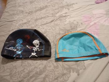 Lot de 2 bonnets bain piscine