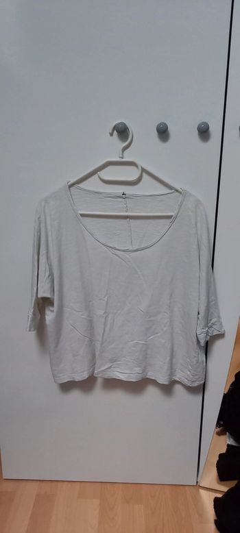 Top manches 3/4 blanc 38