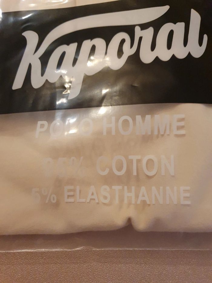 Magnifique Polo Homme champagne Marque Kaporal Taille XL - photo numéro 8