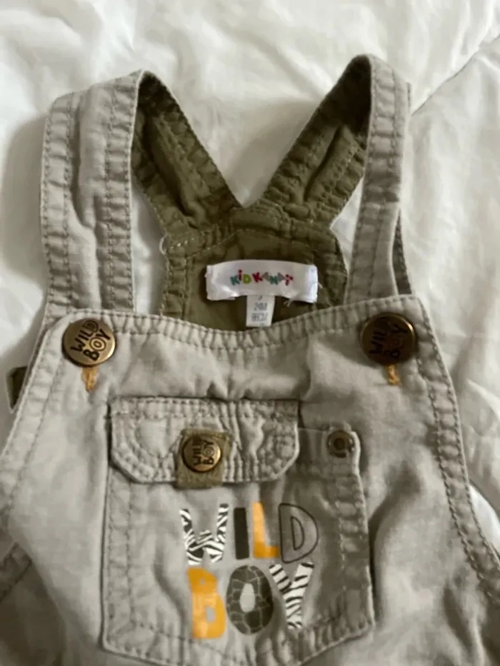 Salopette short bébé garçon - photo numéro 2