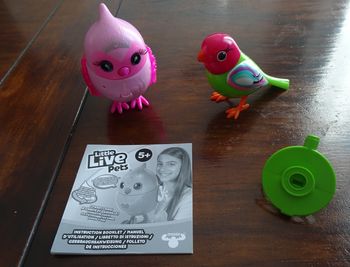 Lot de 2 oiseaux intéractifs: 1 Digibirds SILVERLIT et 1 Little live pets Bird