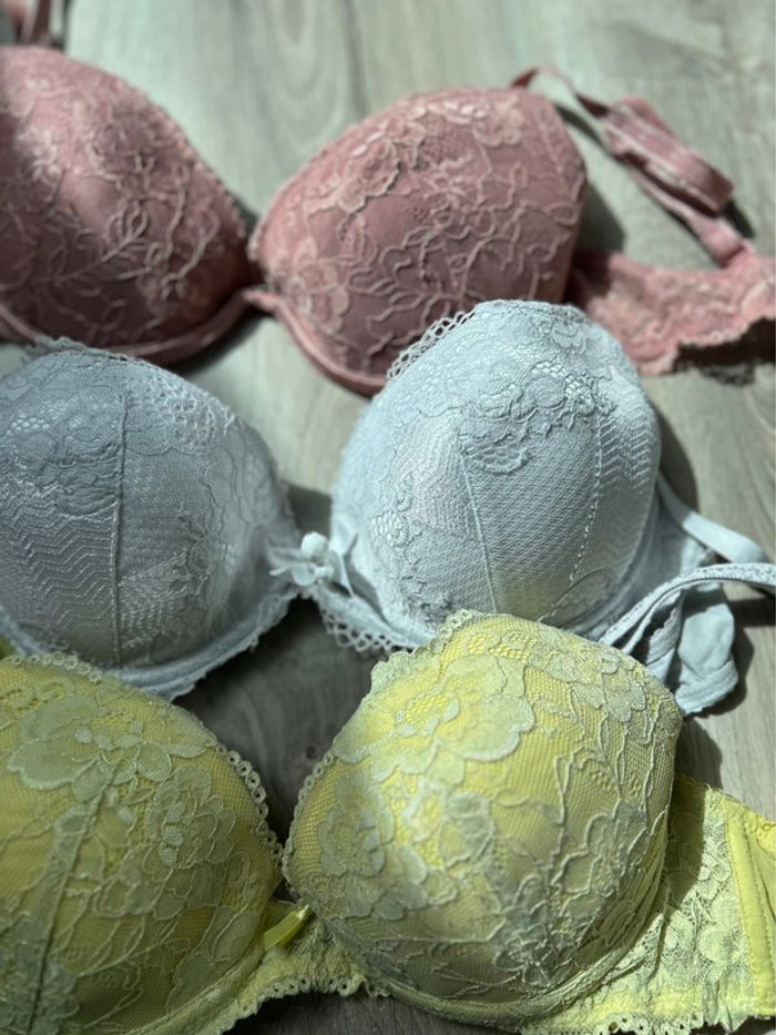 Lot de 3 soutiens-gorges - Valege - 90 C - photo numéro 2