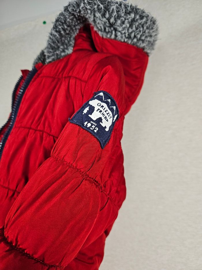 Doudoune rouge intérieur polaire  baby club 80 cm - photo numéro 4