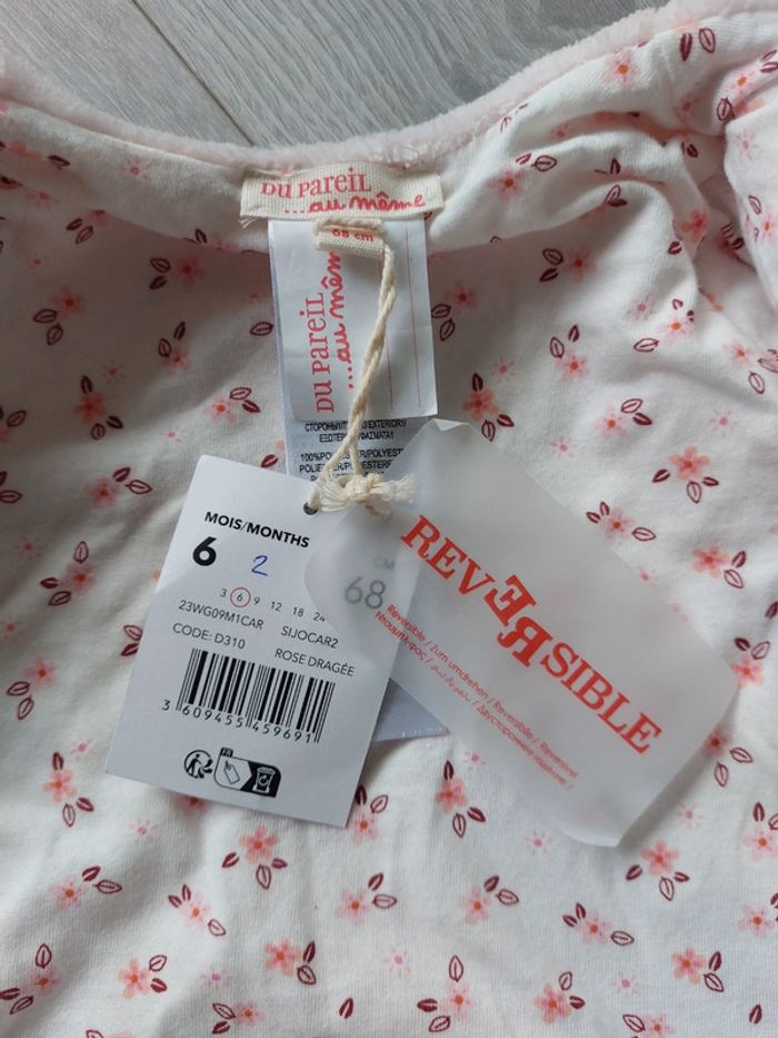 Manteau veste  Du Pareil Au Même taille 6 mois neuf - photo numéro 3