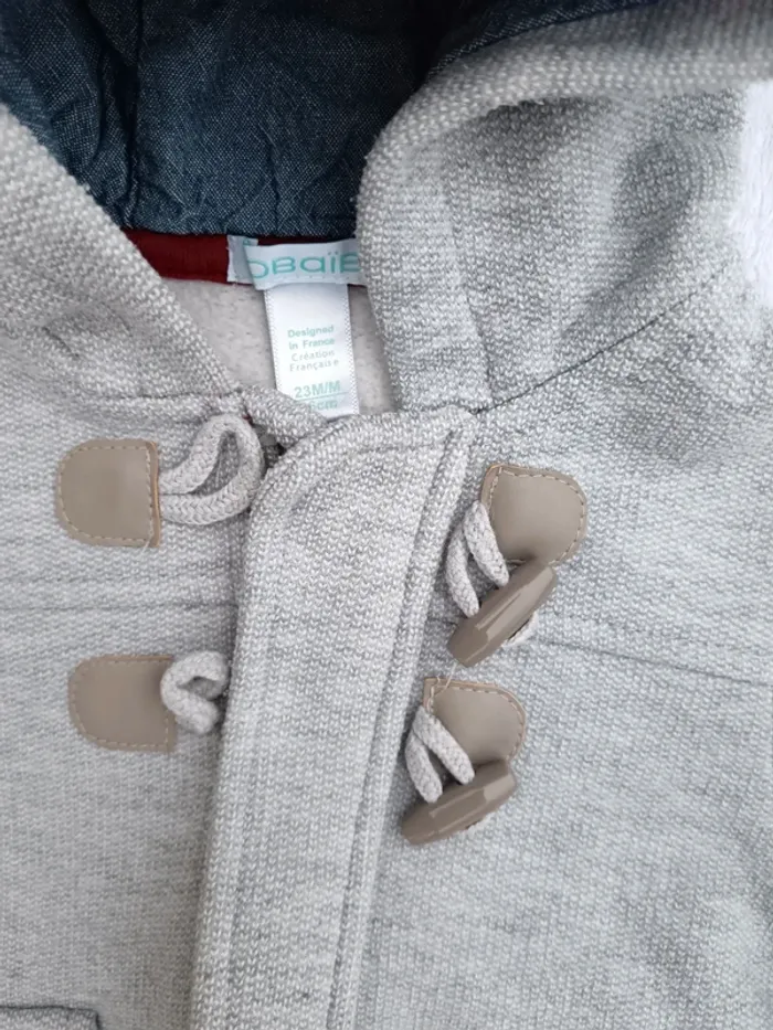 Manteau gris Obaïbi 23 mois - photo numéro 2