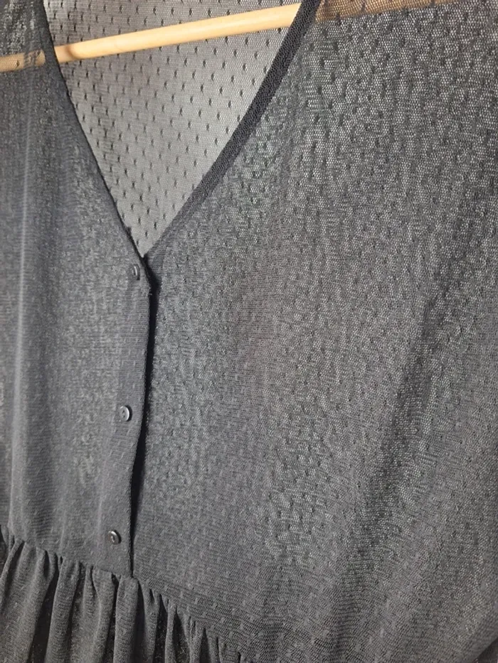 Blouse transparente noire Etam 38 - photo numéro 2