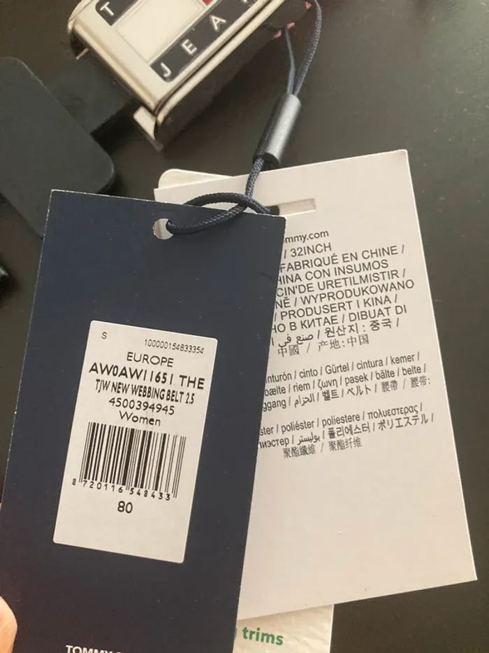 Tommy Hilfiger ceinture rose 80 cm - photo numéro 4
