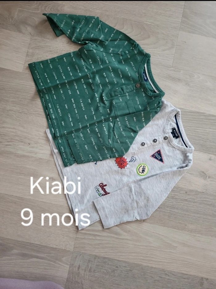 Lot tee-shirts "Kiabi" 9mois